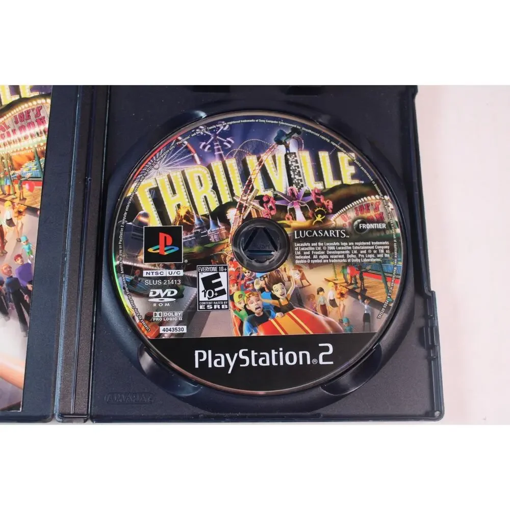 Thrillville (Sony PlayStation 2 PS2) Authentic, Complete, Tested/works